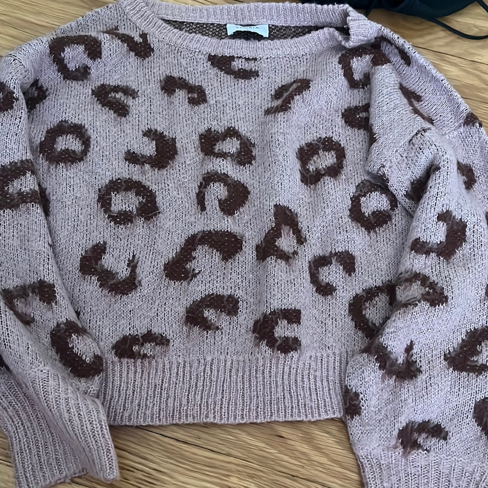 purple sweater
